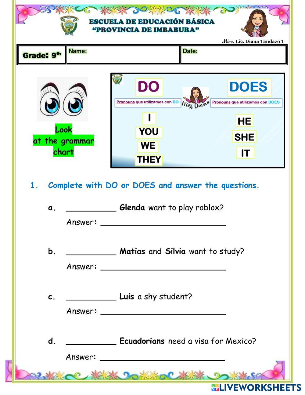 7137799 do does questions and answer missdianatt
