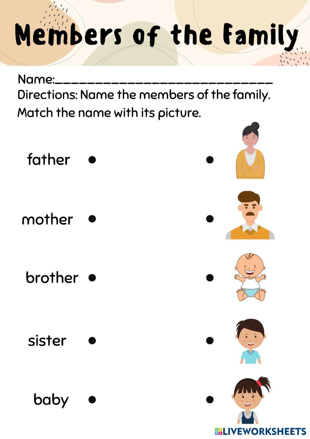 FAMILY 7143353 Maria Eviana Live Worksheets FAMILY 7143353 Maria Eviana Live Worksheets