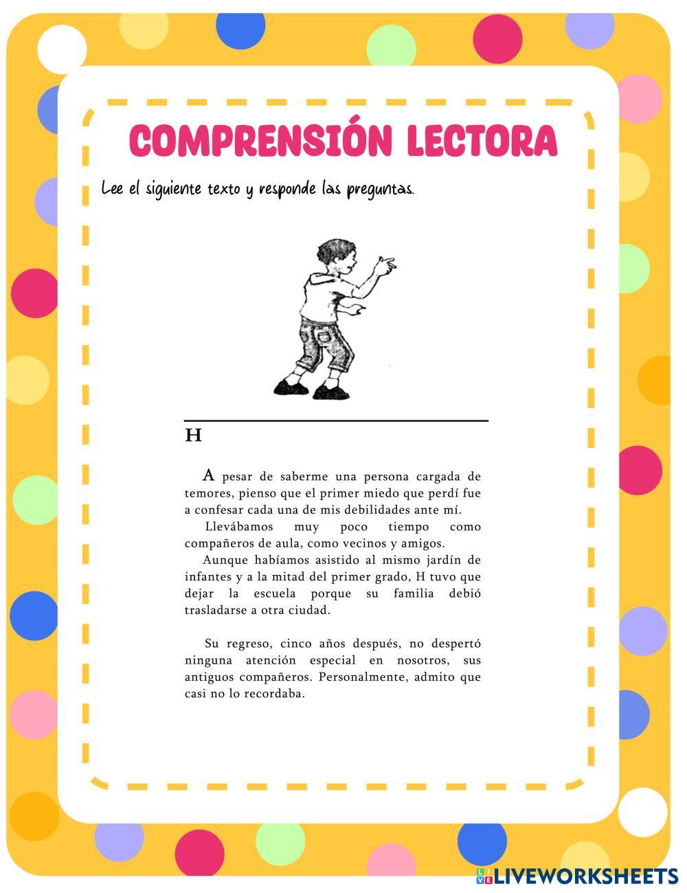 Comprensión Lectora | Live Worksheets