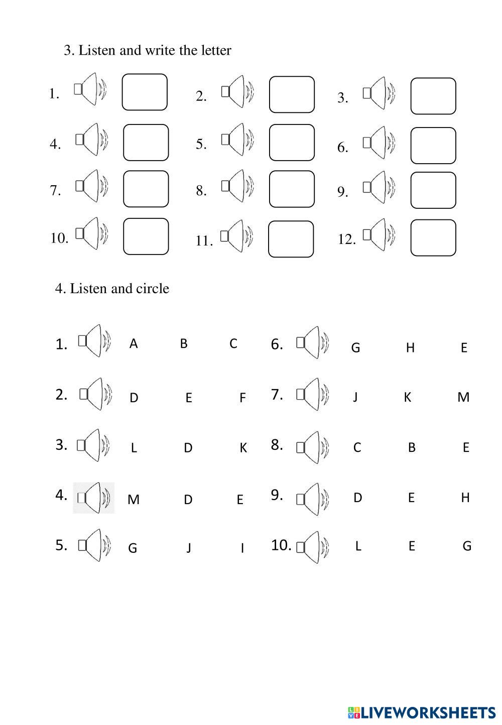 alphabet | Live Worksheets