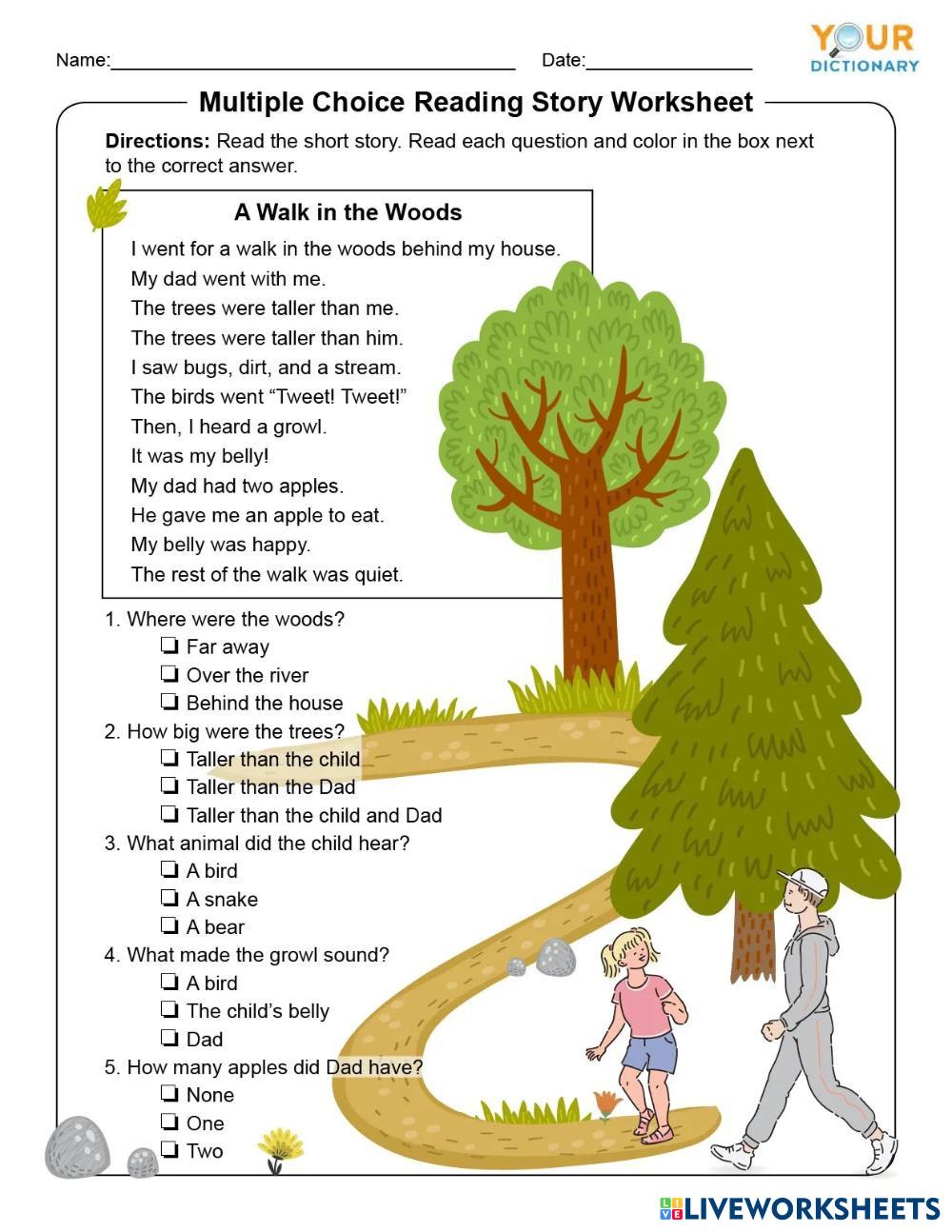 A Walk In The Woods Live Worksheets a-walk-in-the-woods-live-worksheets