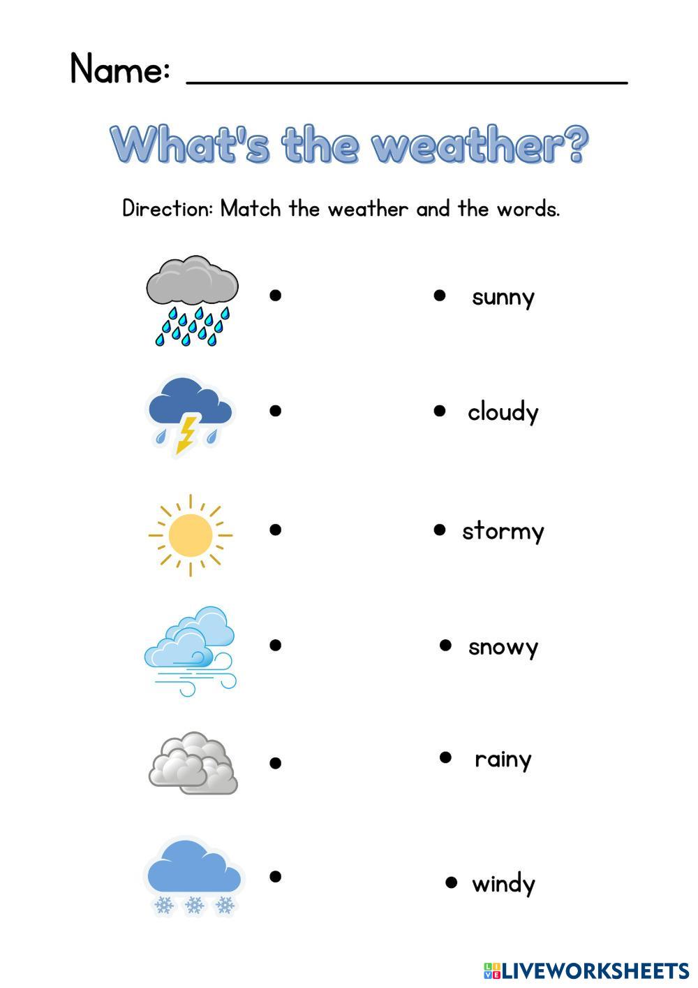 7155846 Weather Namthi LiveWorksheets 7155846 Weather Namthi LiveWorksheets
