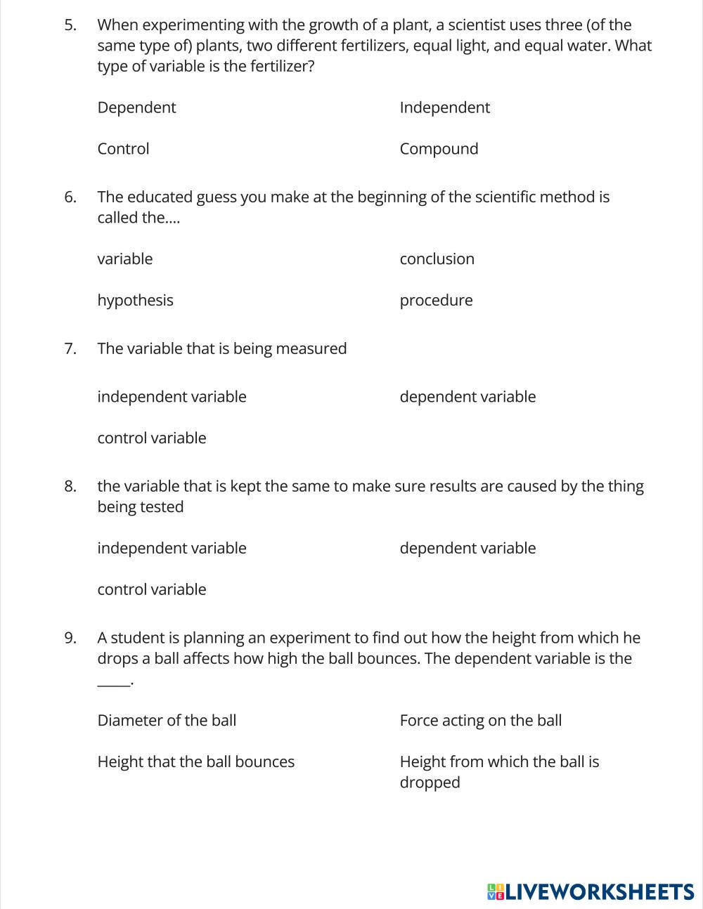 what is science | Live Worksheets