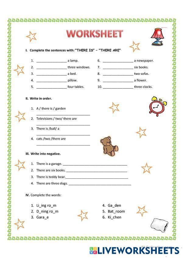 There is/ are | Live Worksheets