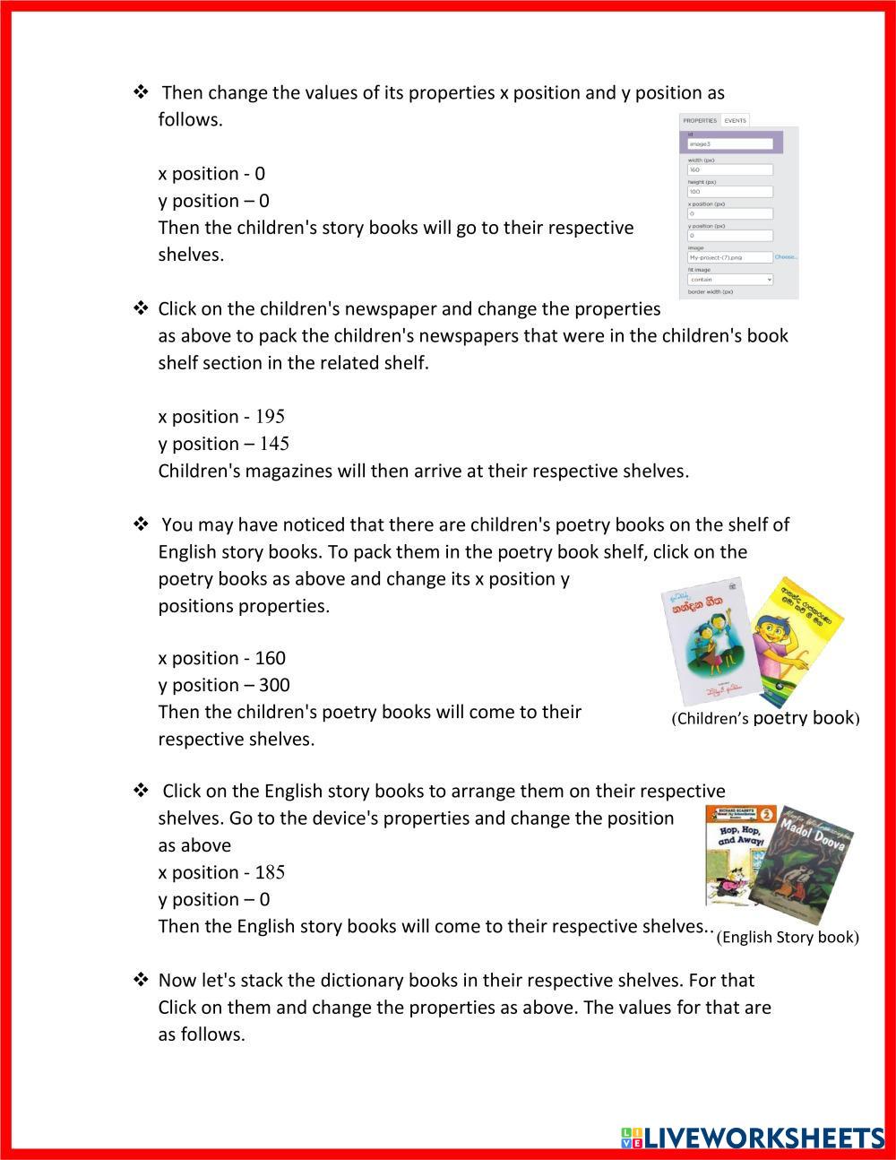 Homework Assignment for project 36 - English | Live Worksheets