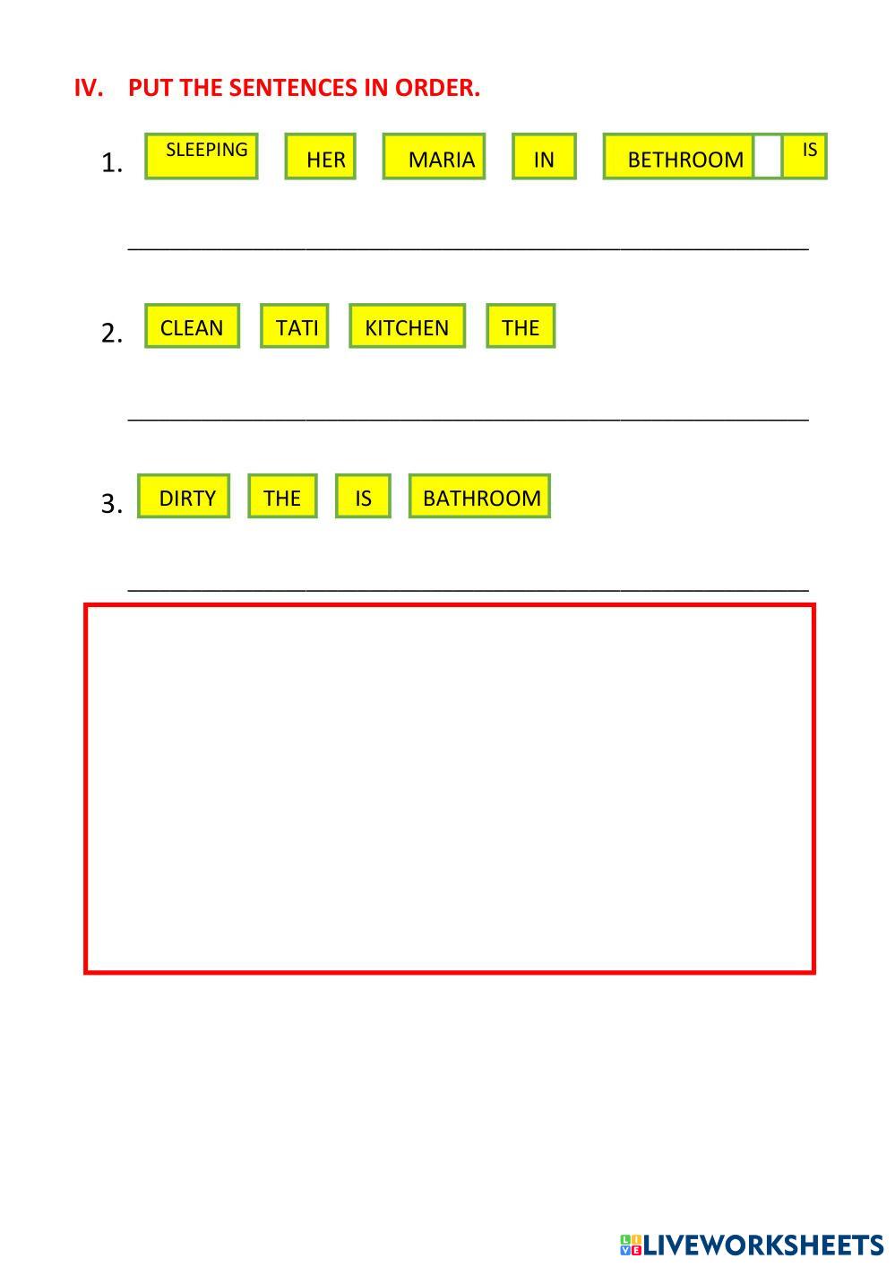 parts of the house for kids liveworksheets