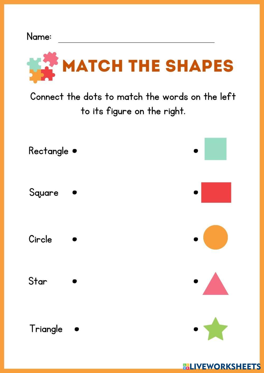 Shapes Live Worksheets