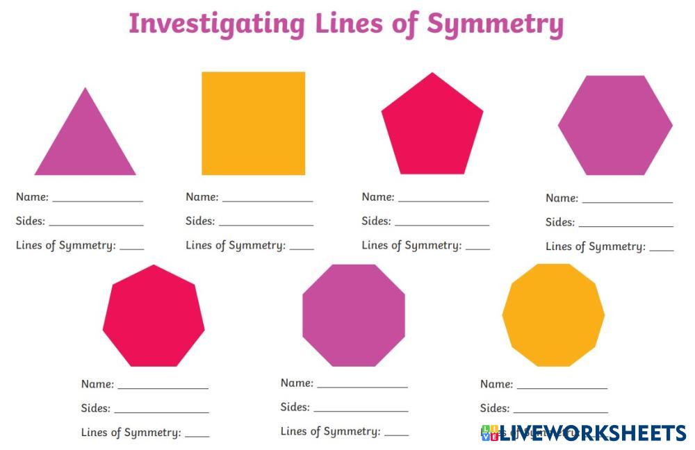 7195316 | Lines of Symmetry in 2D Shapes