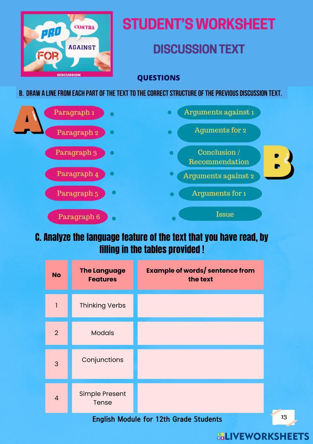 7480637 discussion text worksheet neng herawani
