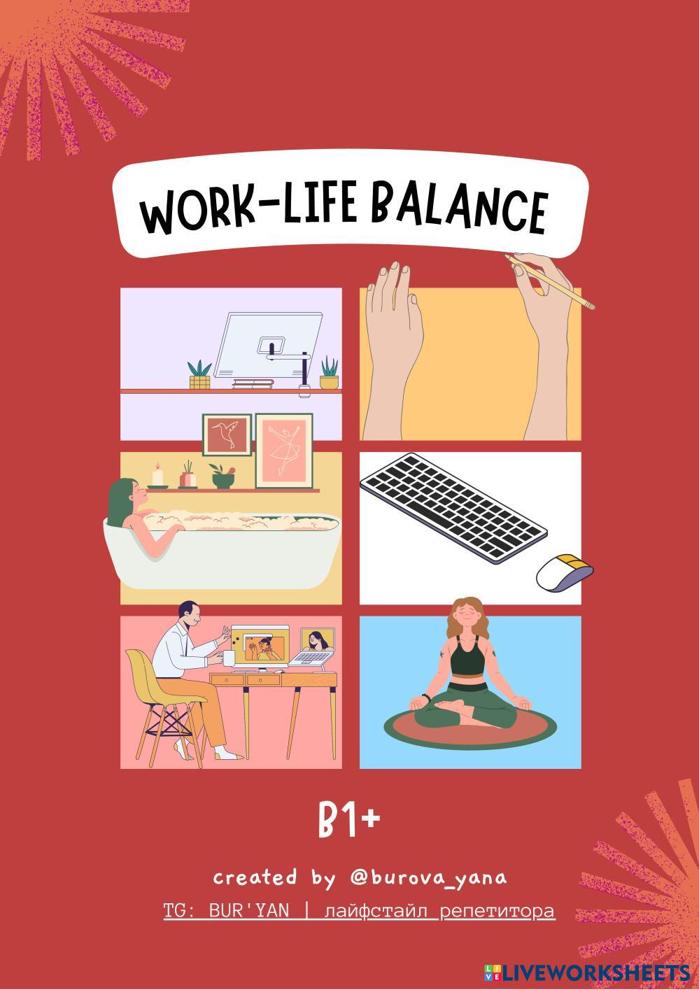 Work-life balan… | Free Interactive Worksheets | 7488333