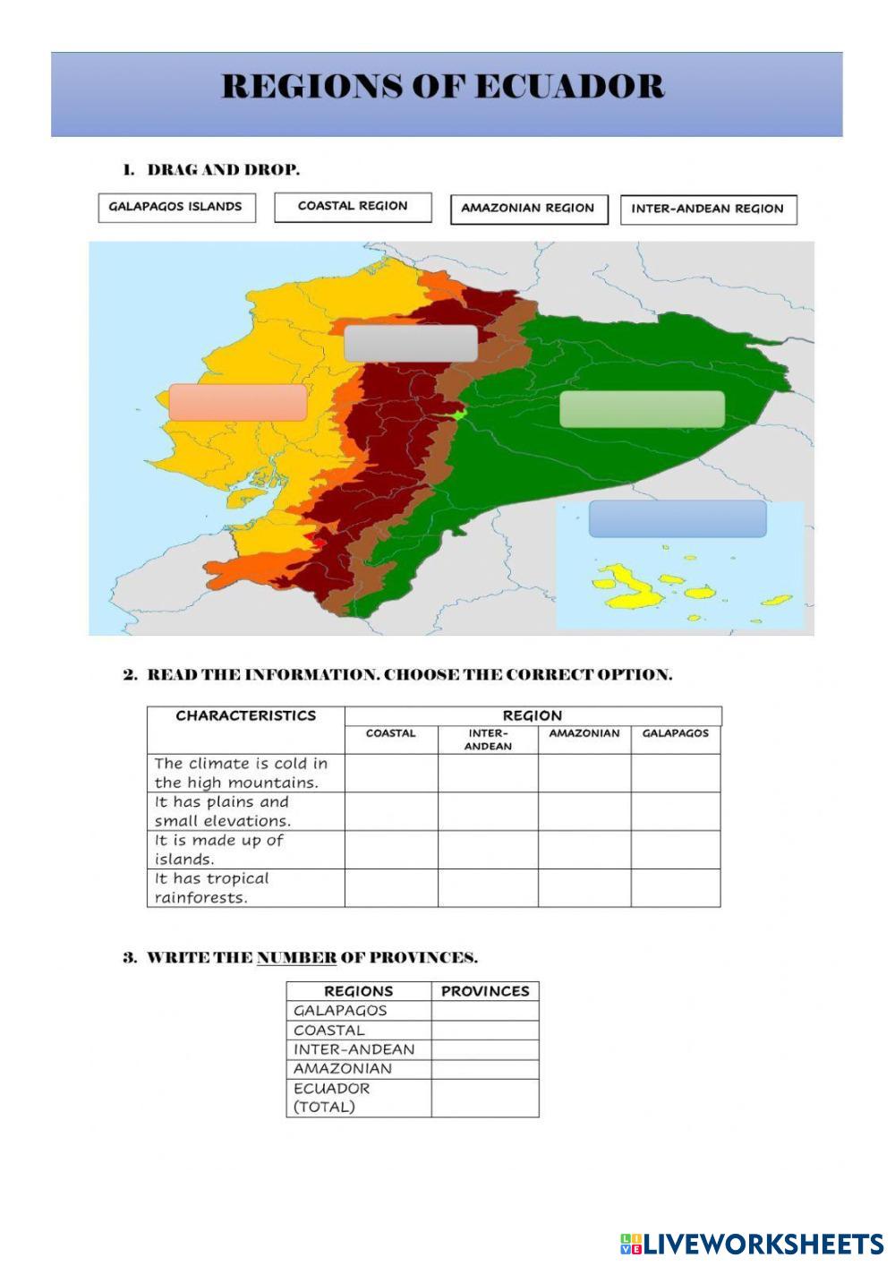 7515933 Regions Of Ecuador And Touristic Places Of Each 7899830001