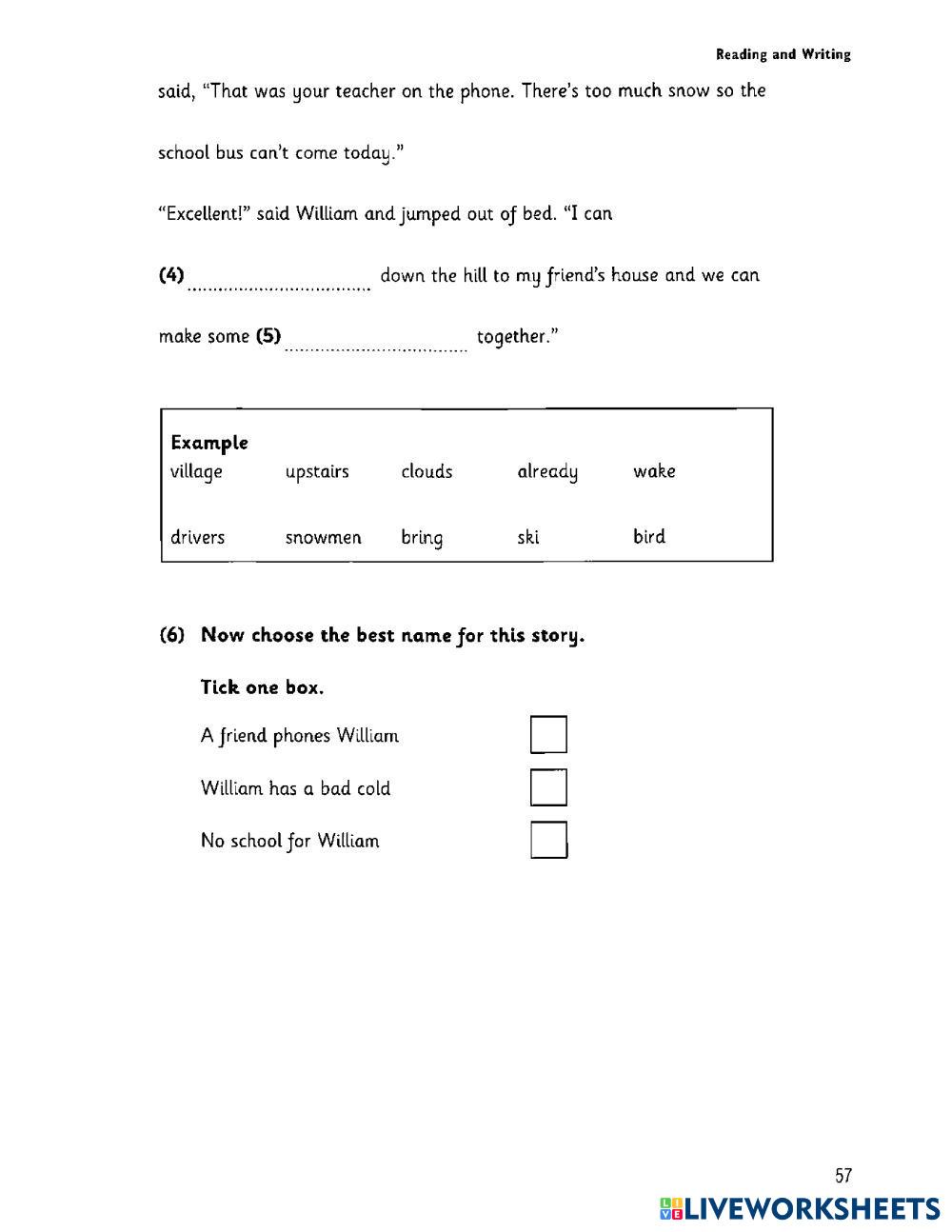 6-test-3-reading-live-worksheets