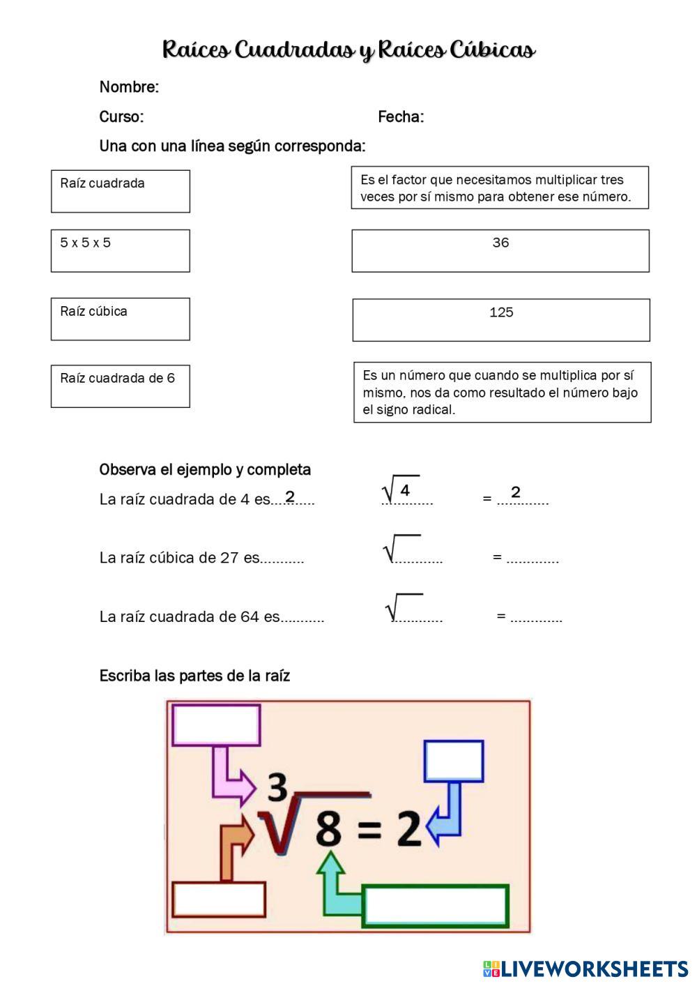 Radicales 3 | PDF | Multiplicación | División (Matemáticas), image size:1000x1414