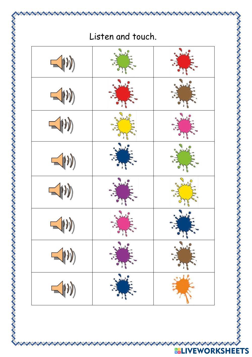 colors Live Worksheets