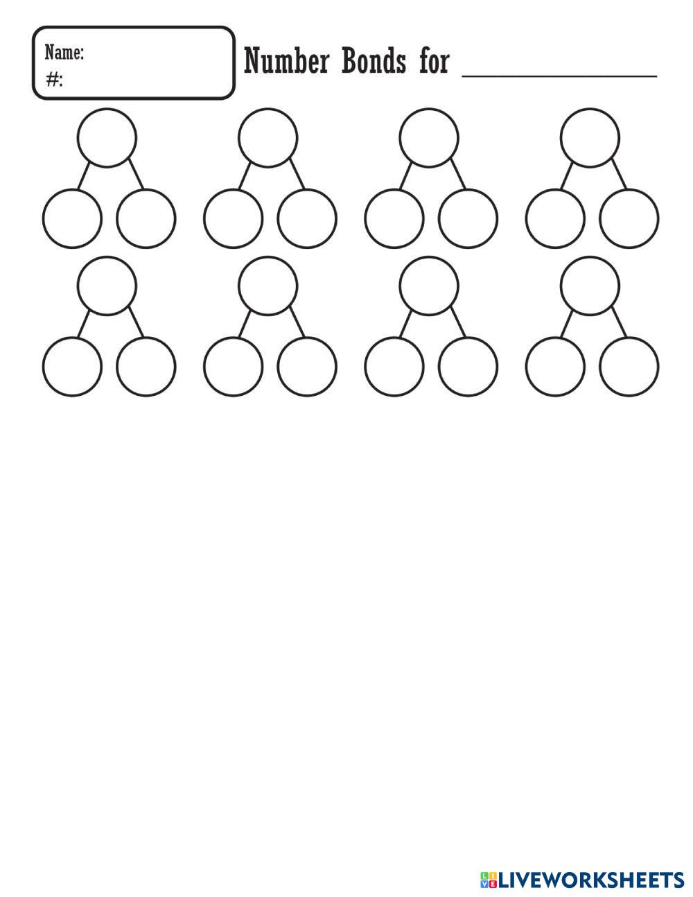 number bond 7870718 nan7 Live Worksheets