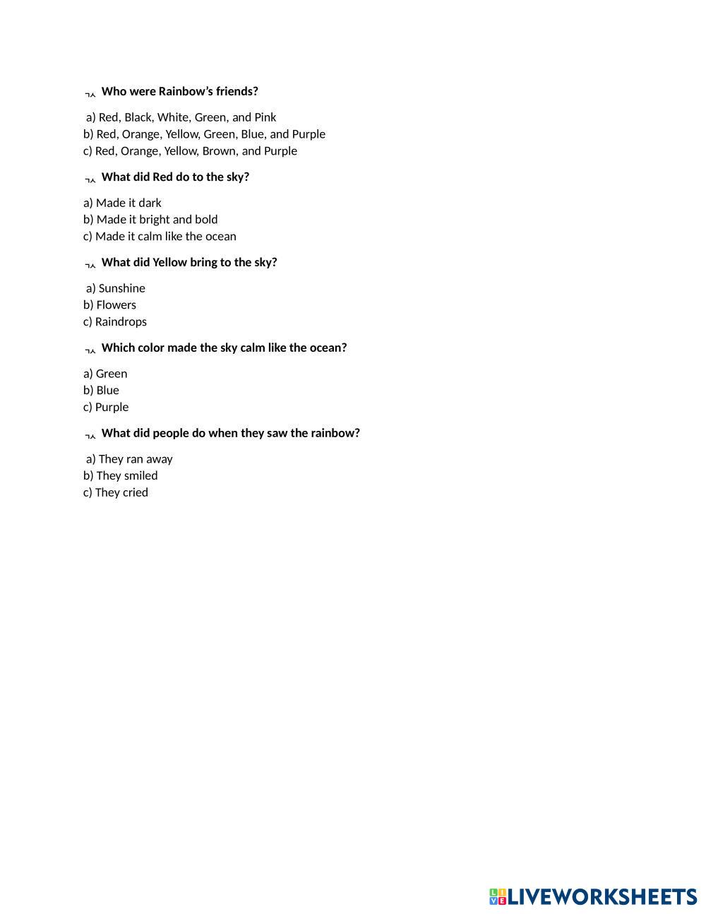 colors 7888401 Le Huyen Trang Live Worksheets