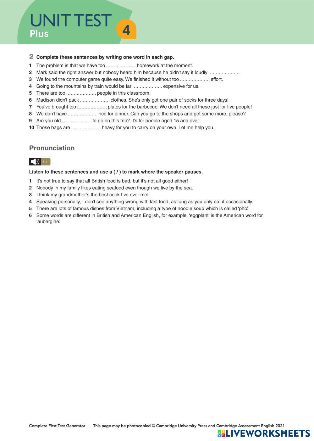 7932641 unit 4 test complete first 3rd edition oscar