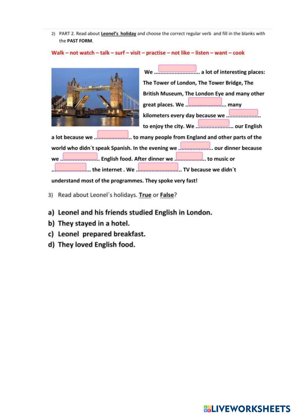 7935265 Prepare 6 Past Simple. Regular Verbs Nata