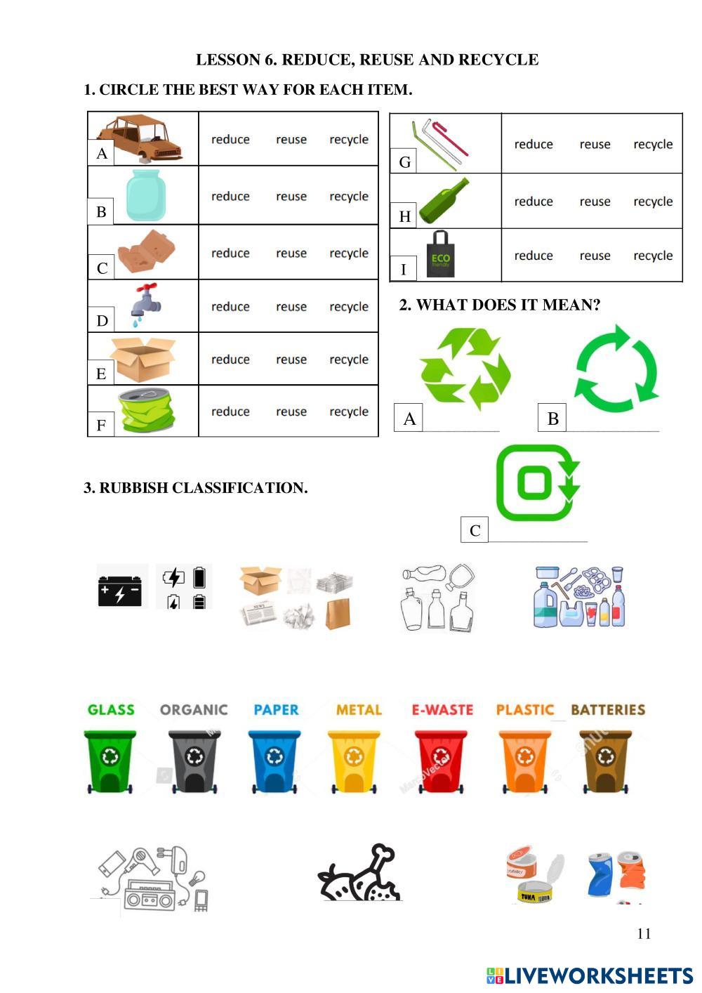 LESSON 6. REDUCE - REUSE - RECYCLE 0103 | DUC Pham Van