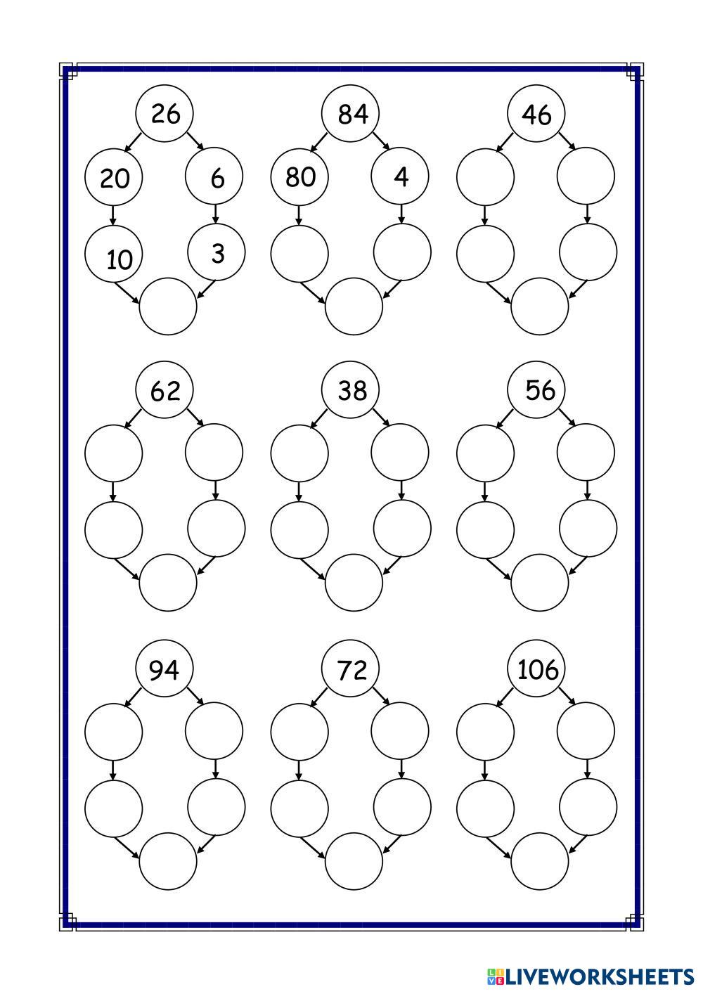 7594832 | Halving 2 digit numbers using partitioning