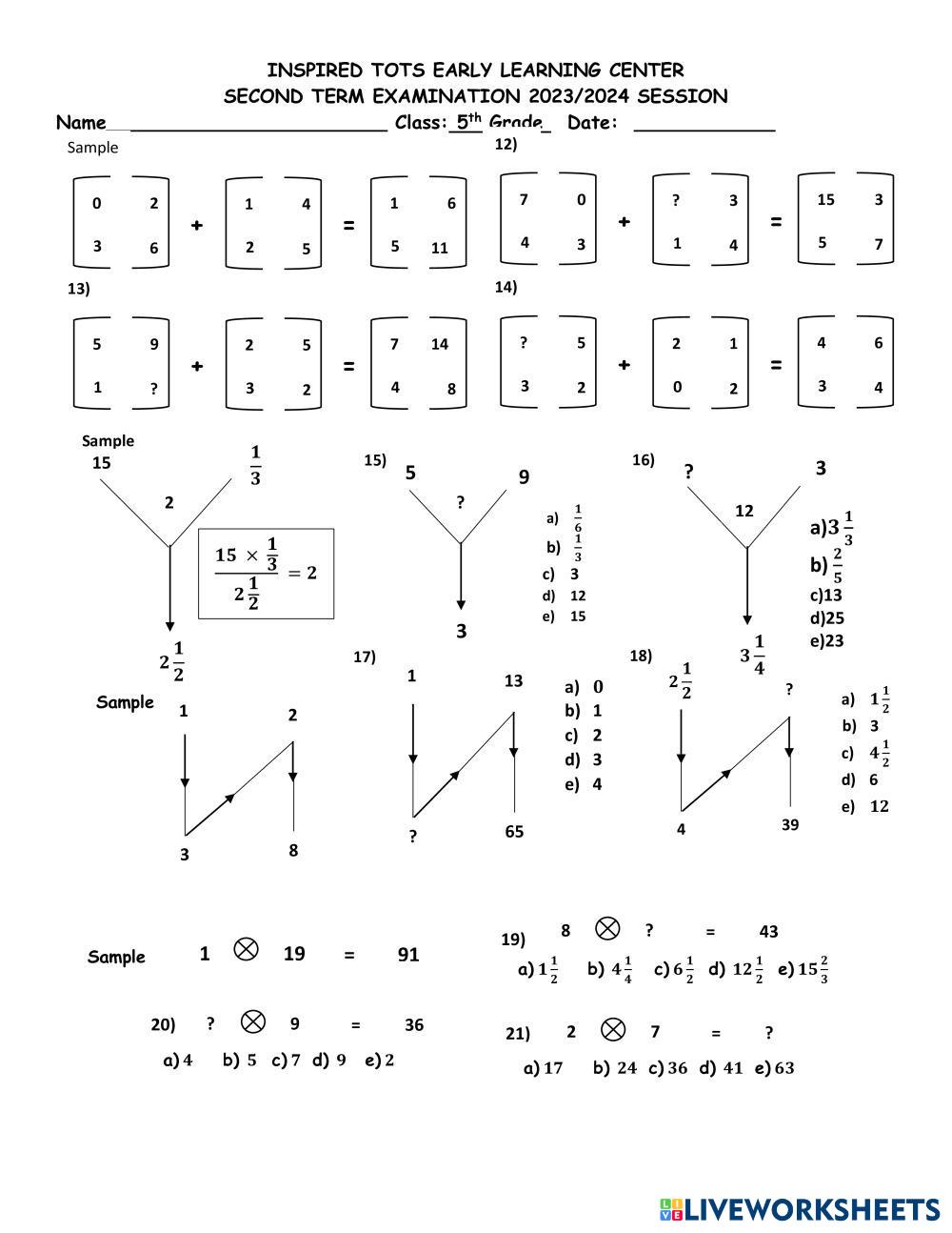 5th Grade Worksheets Printables Free For Kids