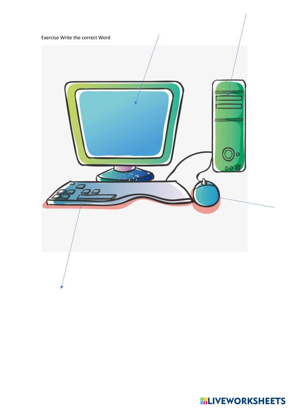 computer parts 7615061 | Miriam Méndez | Live Worksheets