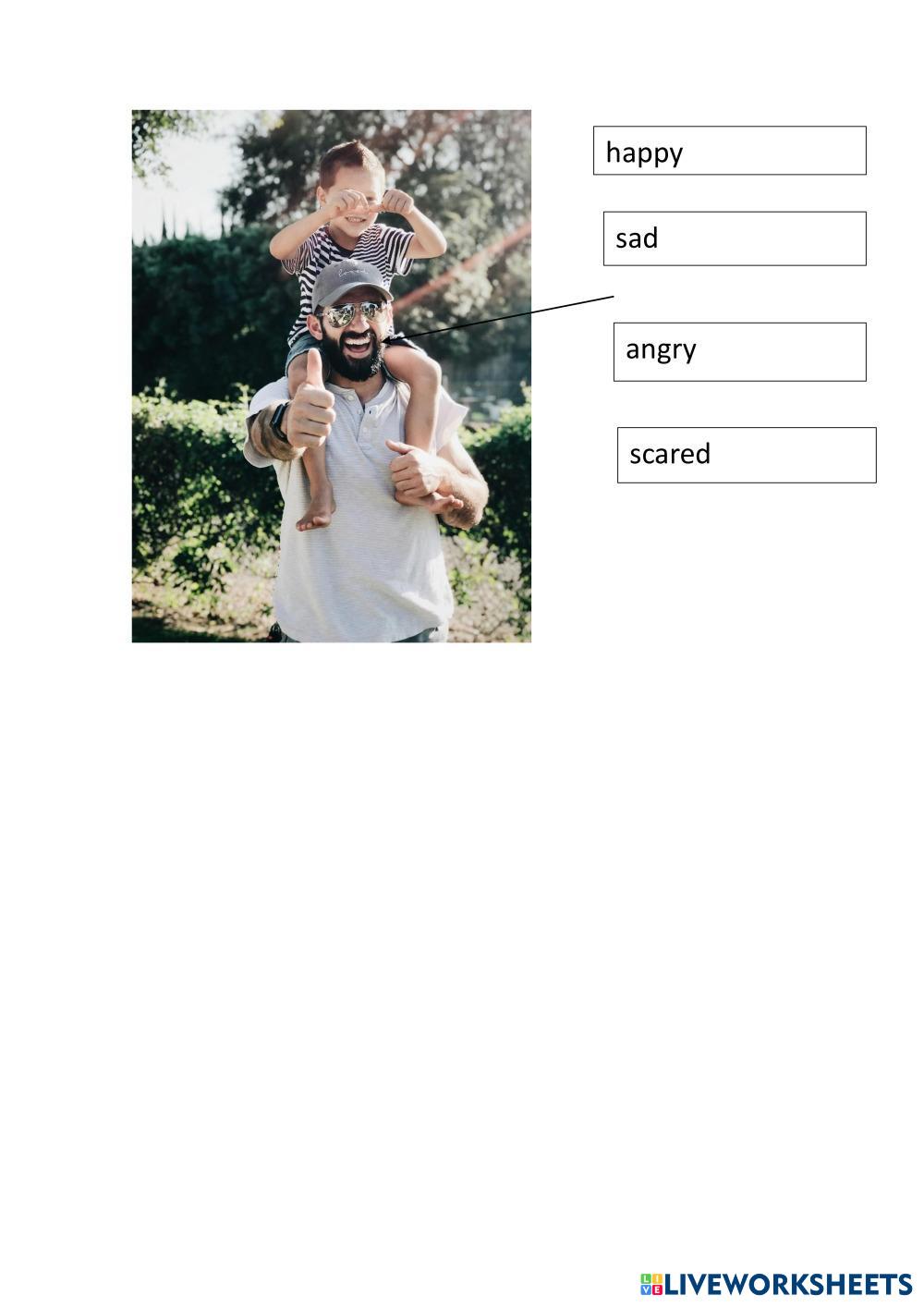 the emotions Live Worksheets