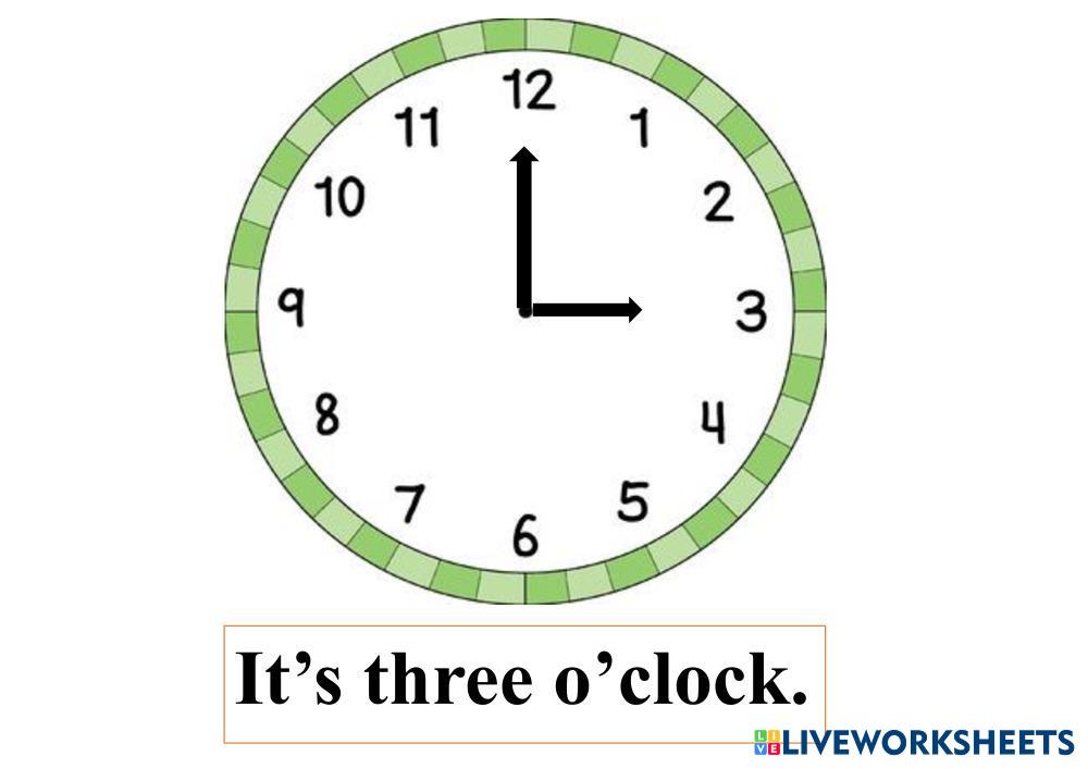 WHAT TIME IS IT ? | Live Worksheets