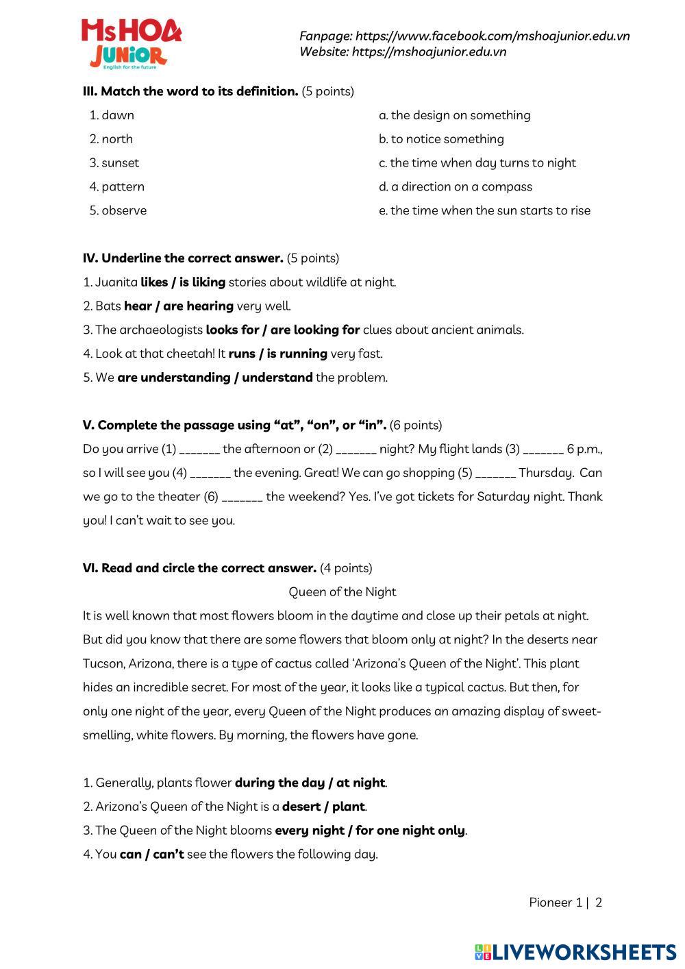 EXAM 3 HP2 57765 7640515 TranNga Live Worksheets