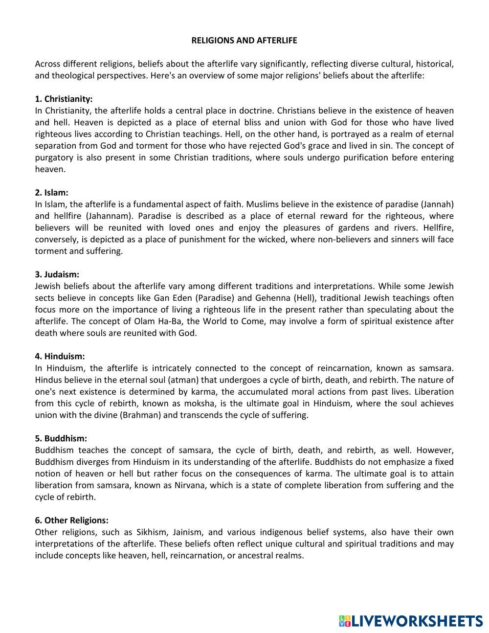 7653964 | TRS6 - Afterlife and religions | thuydtp