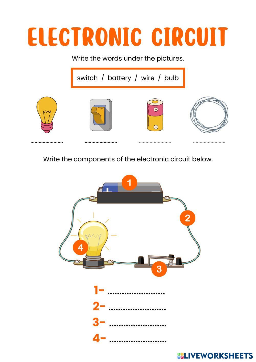Electrical Circuit | Live Worksheets