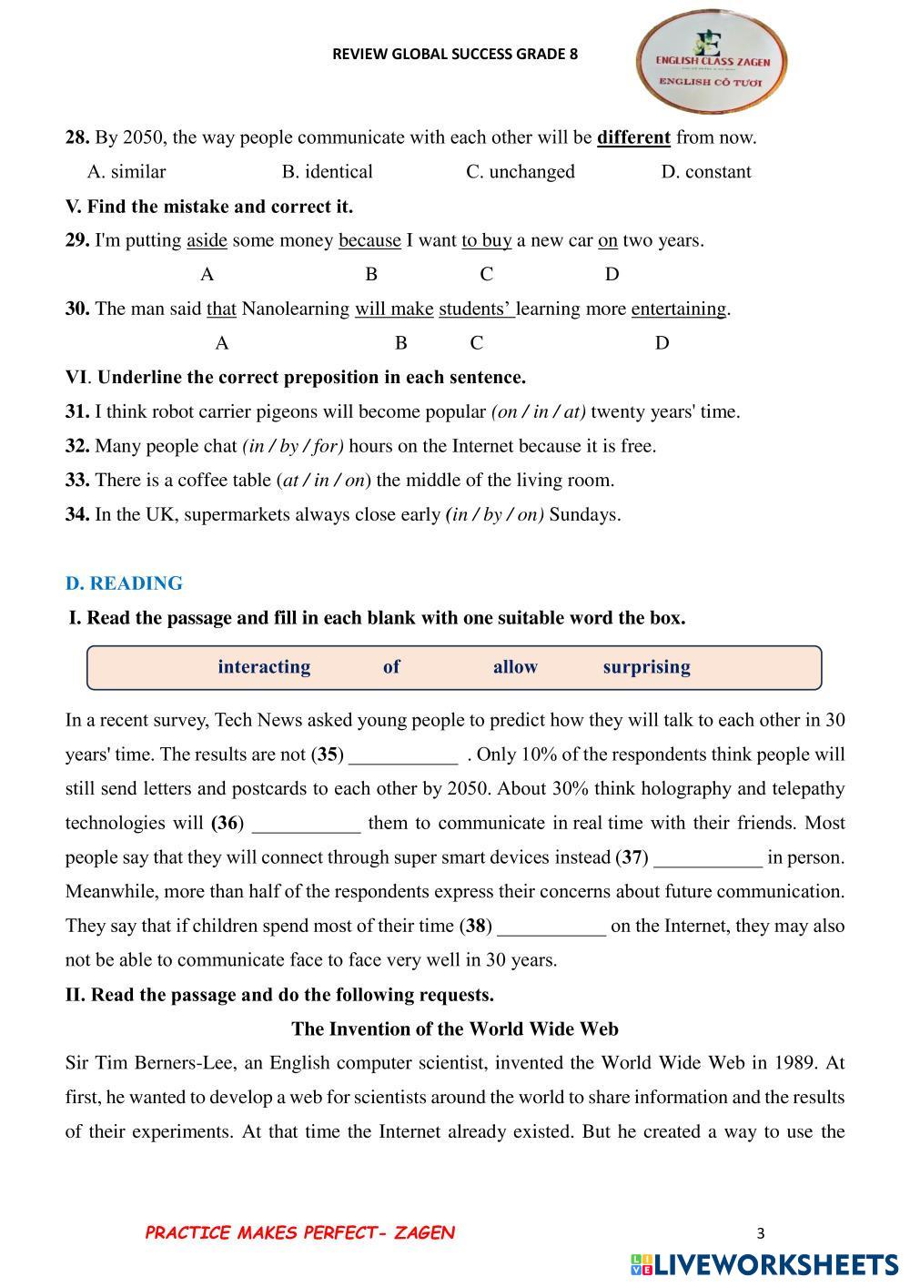 g8-review-unit-10-11-live-worksheets