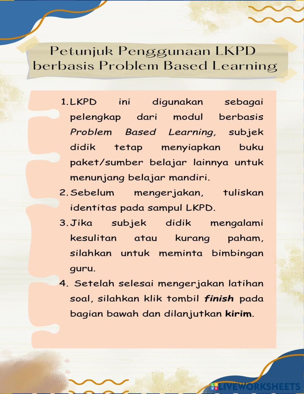 7707292 | LKPD PAI berbasis Problem Based Learning materi