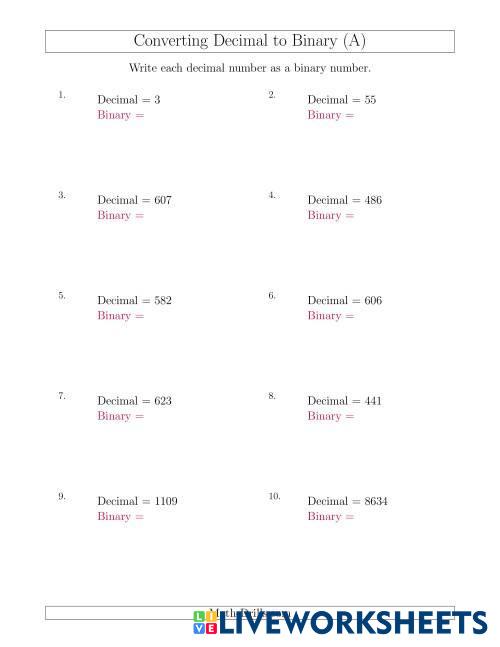7713134 | Binary to decimal/ Decimal to binary | Jam Sale