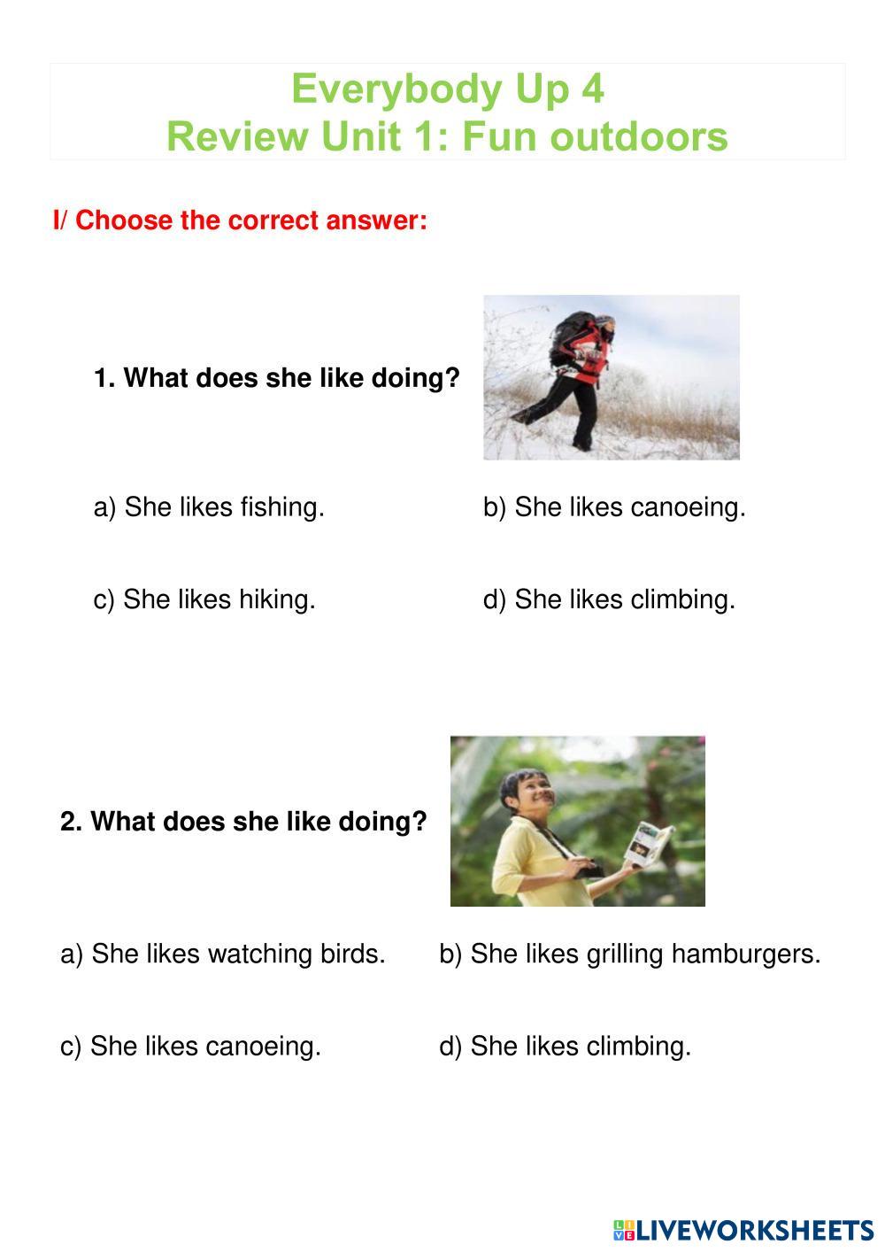 Everybody Up 4 … | Free Interactive Worksheets | 7738820