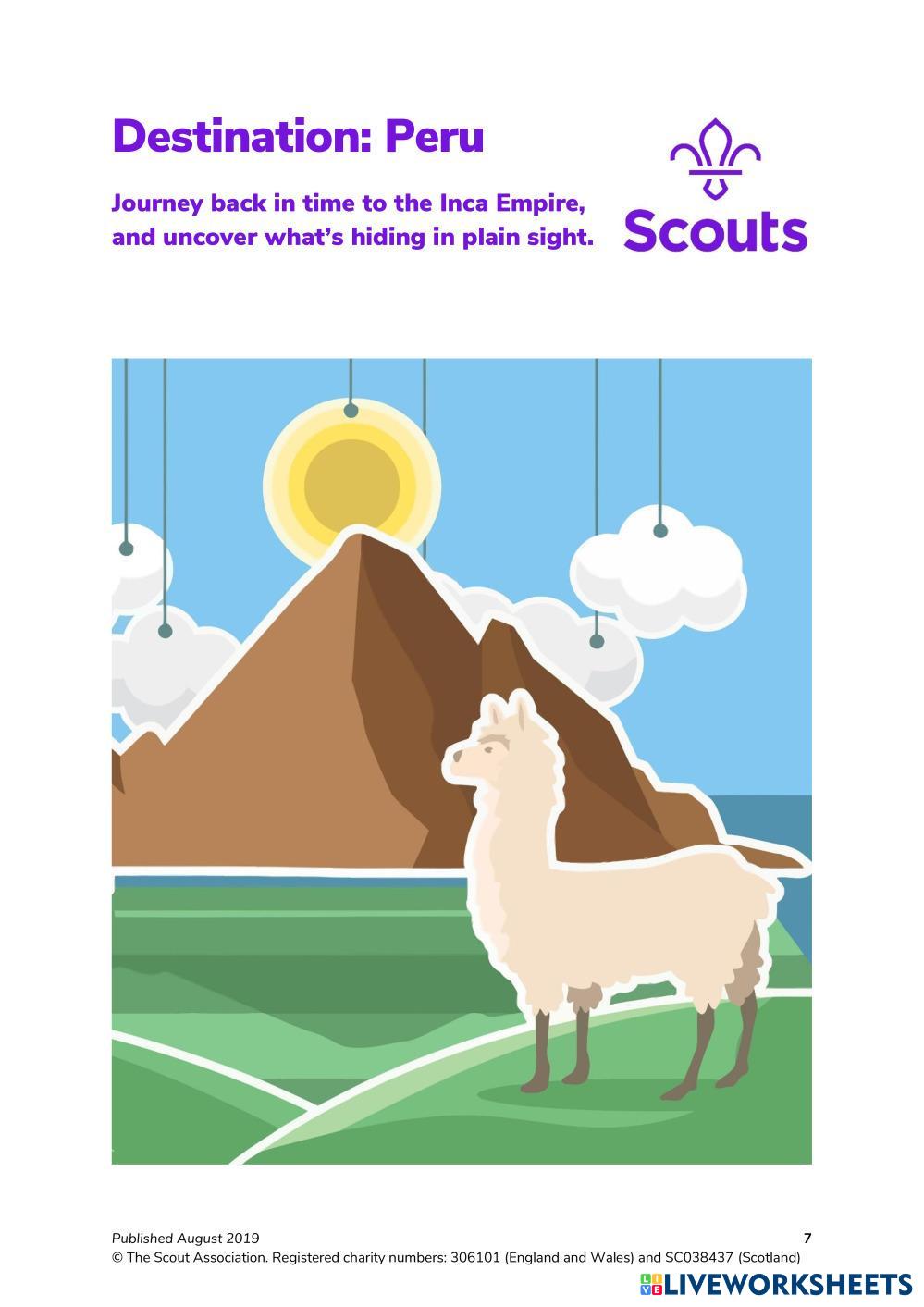 SSA - Peru | Free Interactive Worksheets | 7747142