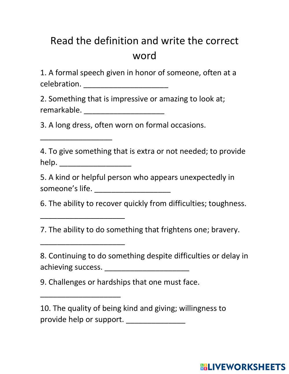 Invisible Thread | Free Interactive Worksheets | 7791170