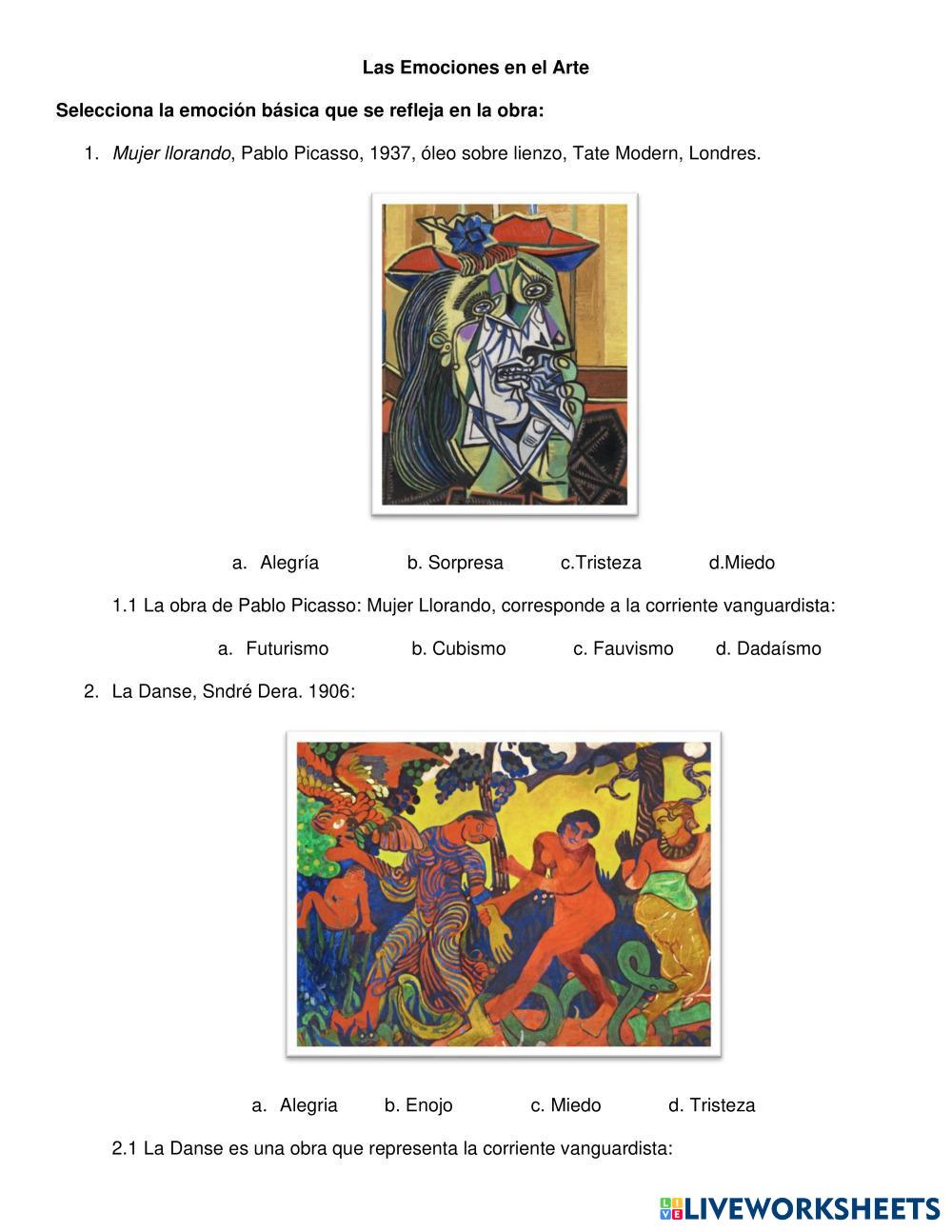 Las Emociones en el Arte Vanguardista - 8290284001