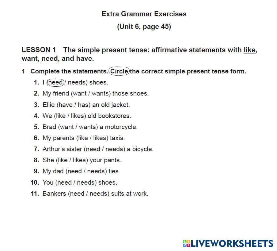 Top Notch Fundamentals extra grammar unit 6.1 7856122