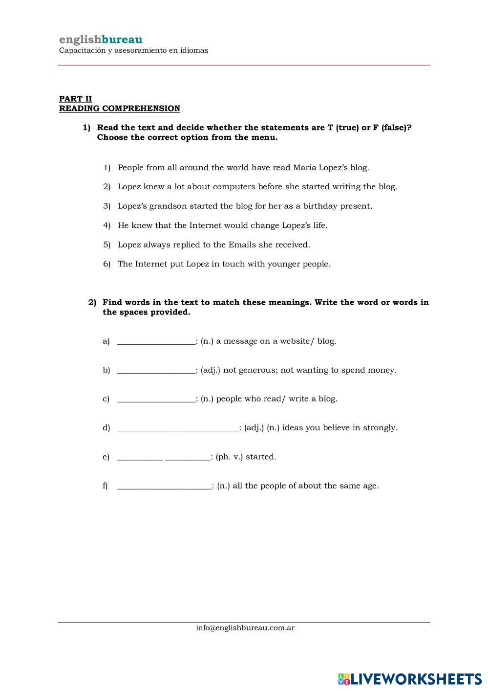 Final Exam Pre ESL Worksheets 8250682