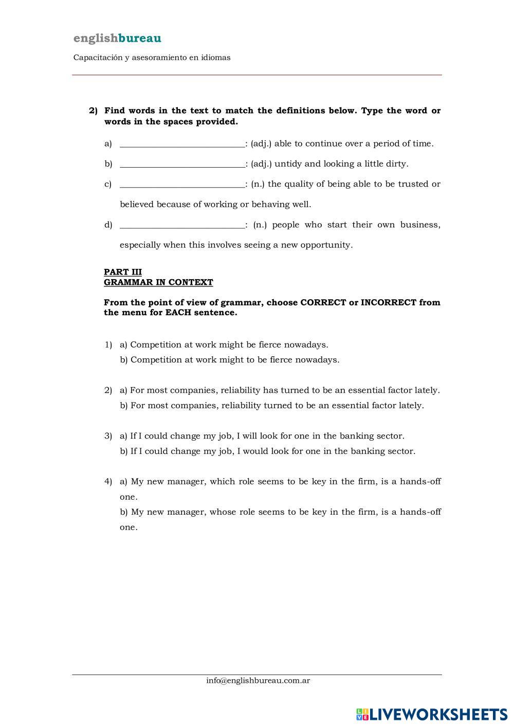 Final Exam Inte ESL Worksheets 8250693