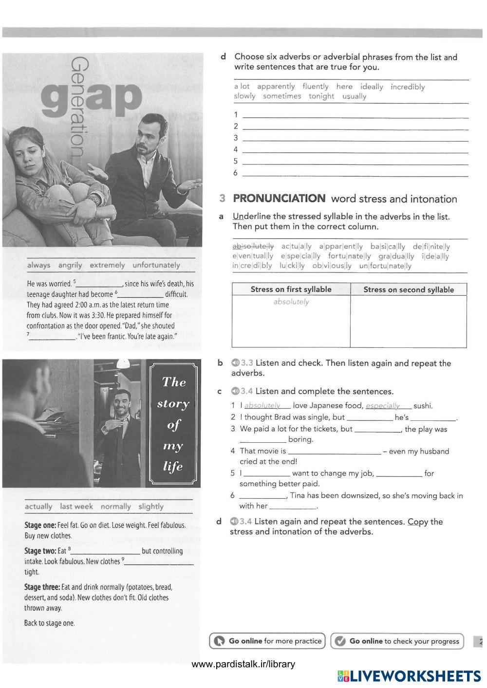 Workbook 3B Gra ESL Worksheets 8252077