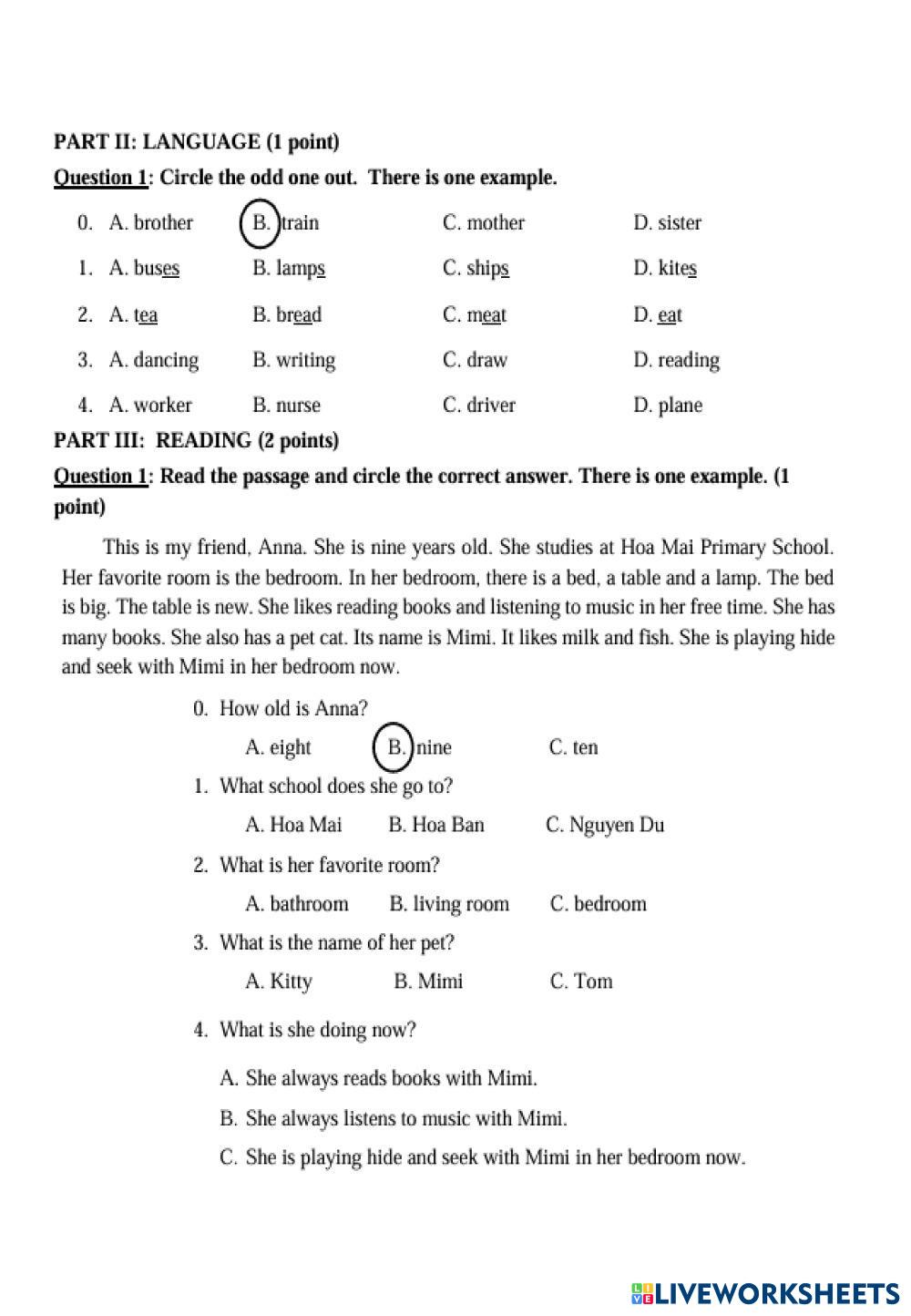 8104453 | Reading & writing practice | Trinh Thu Trang