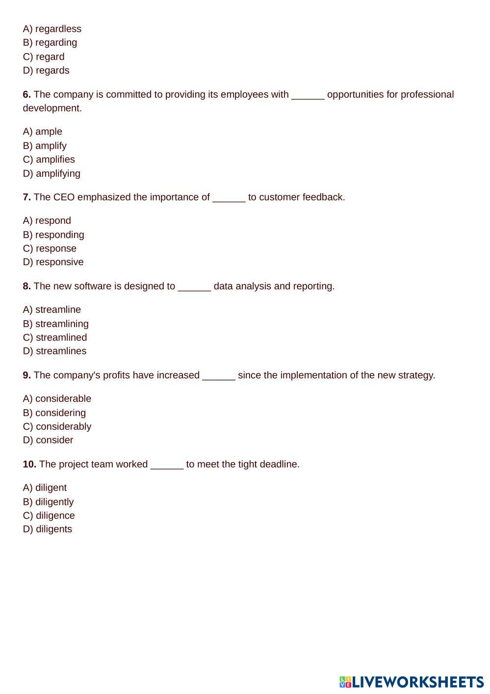 TOEIC READING T ESL Worksheets 8215331
