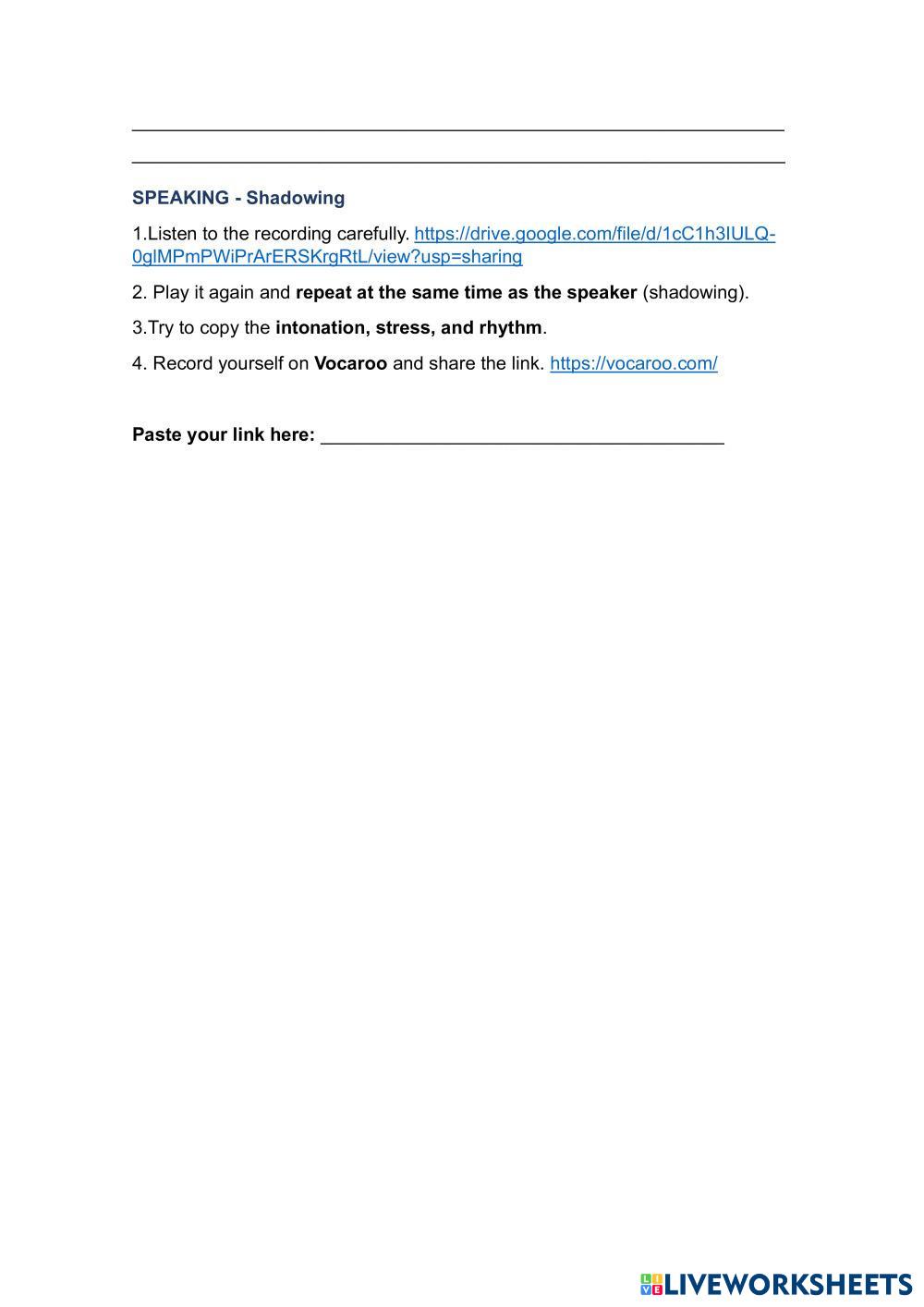 UTEQ LEVEL 6 ESL Worksheets 8216040