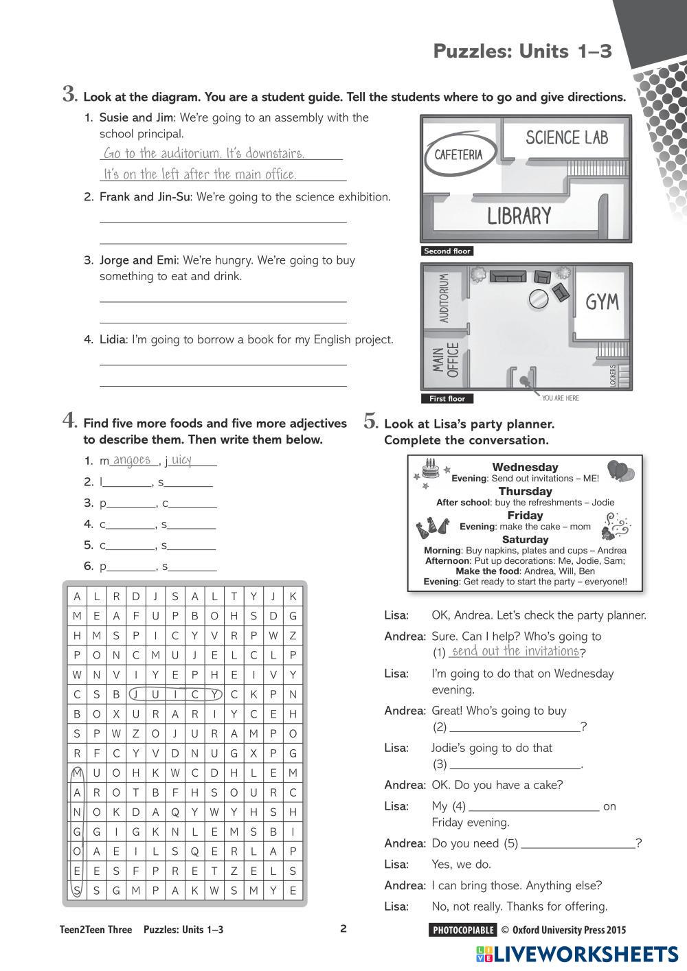 TEEN2TEEN 3: PU ESL Worksheets 8218110