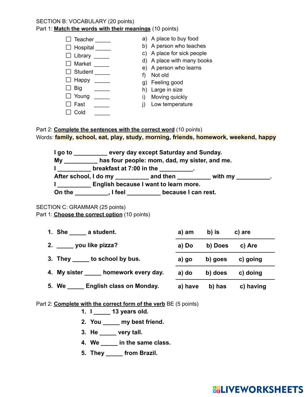 English Level T ESL Worksheets 8218650