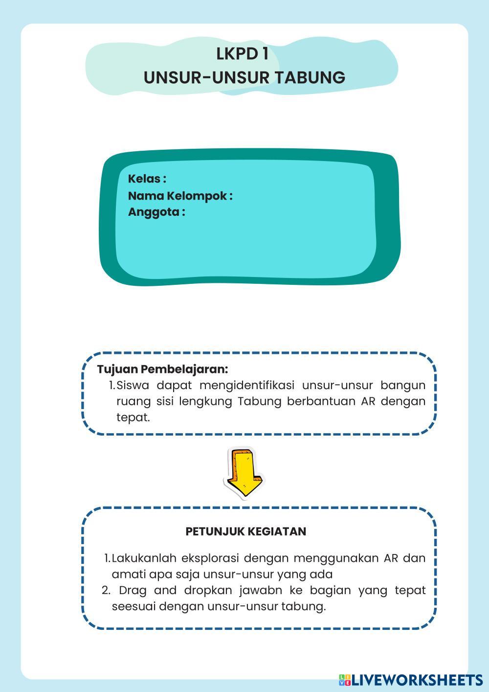BANGUN RUANG SI Math Worksheets 8219767