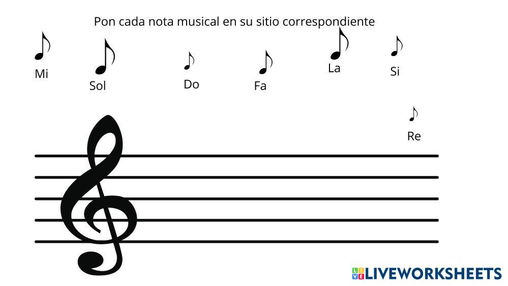 Pon cada nota musical en su sitio correspondiente.pdf