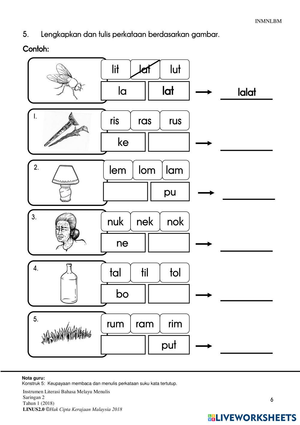 INSTRUMEN LBM MENULIS SARINGAN 2 THN 1 2018.pdf